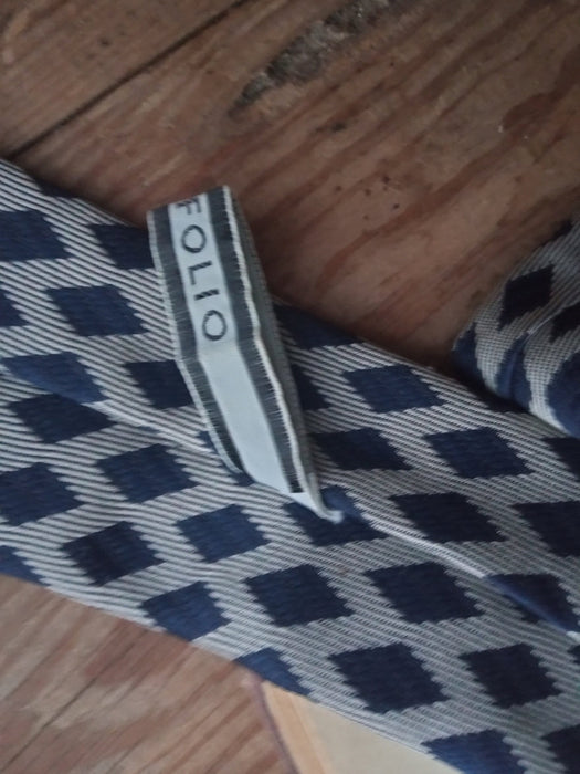 Vintage Skinny Tie – Printed Geometric Neckwear for Retro Wedding & Fathers Day Gift