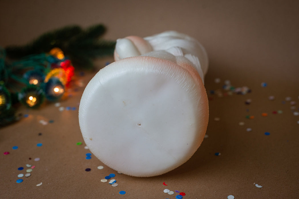 Vintage Soviet Ded Moroz Figurine, Retro Plastic Santa
