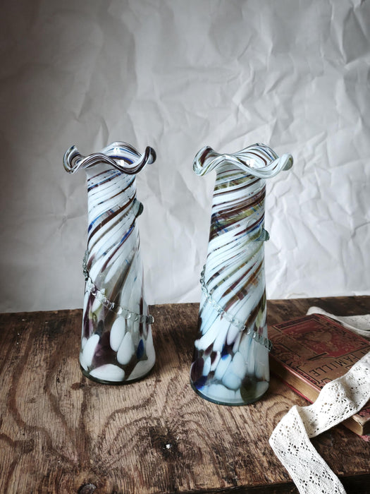 Murano Glass Vase - Decorative Glass Vase | Colorful Home Styling, Retro Sculpture
