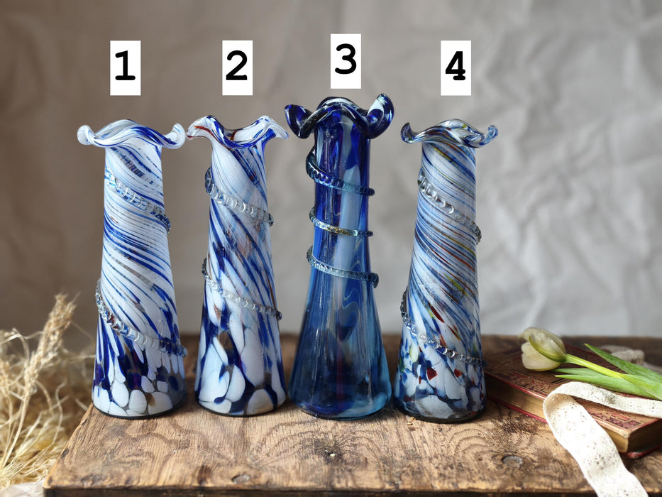 Murano Glass Vase - Decorative Glass Vase | Colorful Home Styling, Retro Sculpture