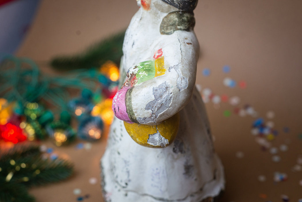Vintage Papier Mache Santa Claus, Rare Father Frost