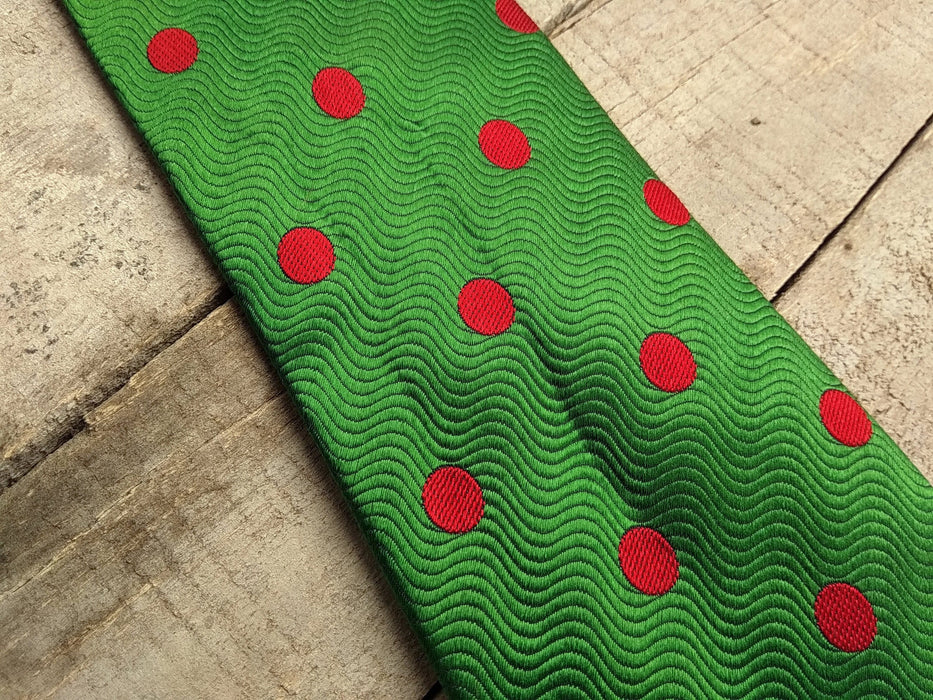 Vintage Novelty Ties – Retro 90s Mens Ties | Polka Dot Silk Tie & Valentine Print
