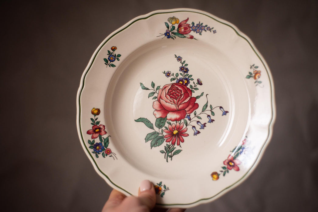 Villeroy Boch Soup Plate – Vintage Porcelain Alt Strasbourg Collection Floral Design