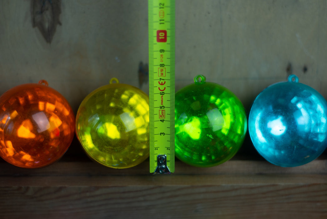 Vintage Christmas Ornaments Set – Shatterproof 1970s Plastic Baubles