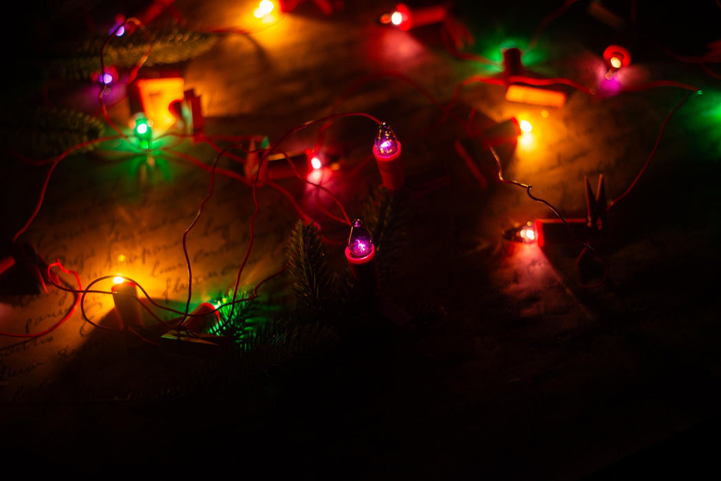 Vintage Pink Clip On Candle Lights, Retro Christmas Tree Garland, Working String Lights