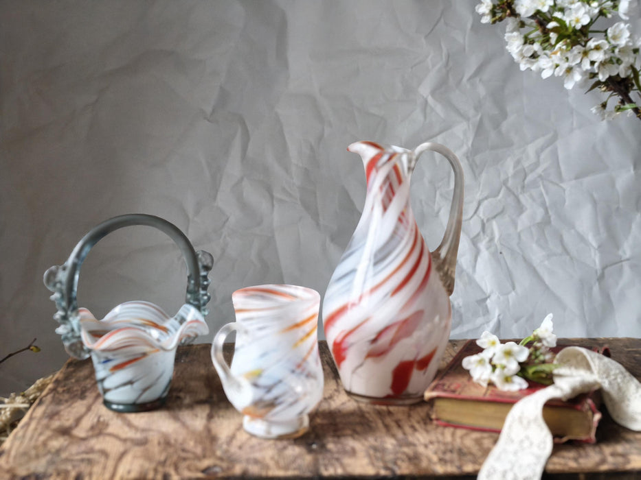 Murano-Style Glass Barware – Pitcher, Bucket or Creamer