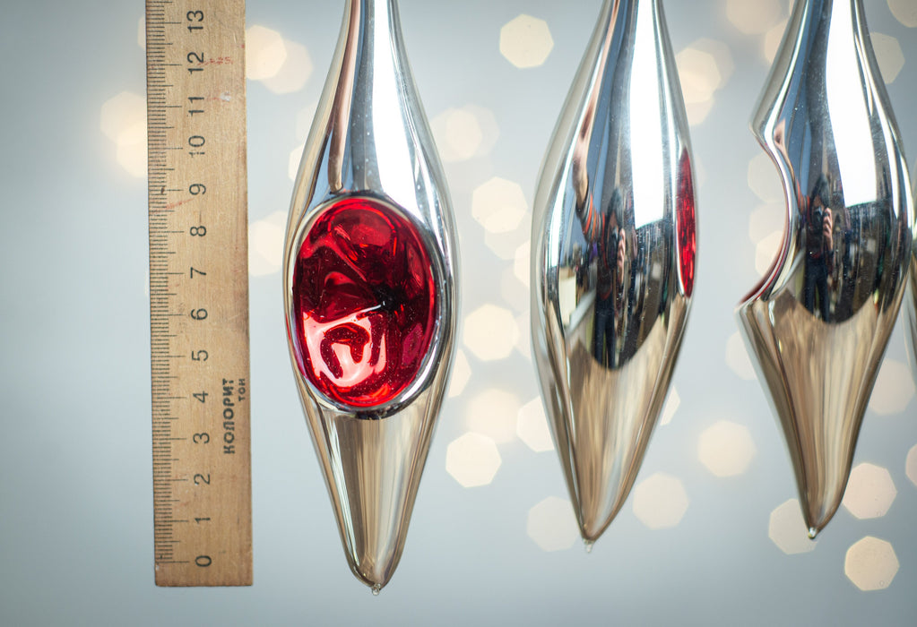 Christmas glass ornaments, icicle Christmas decoration