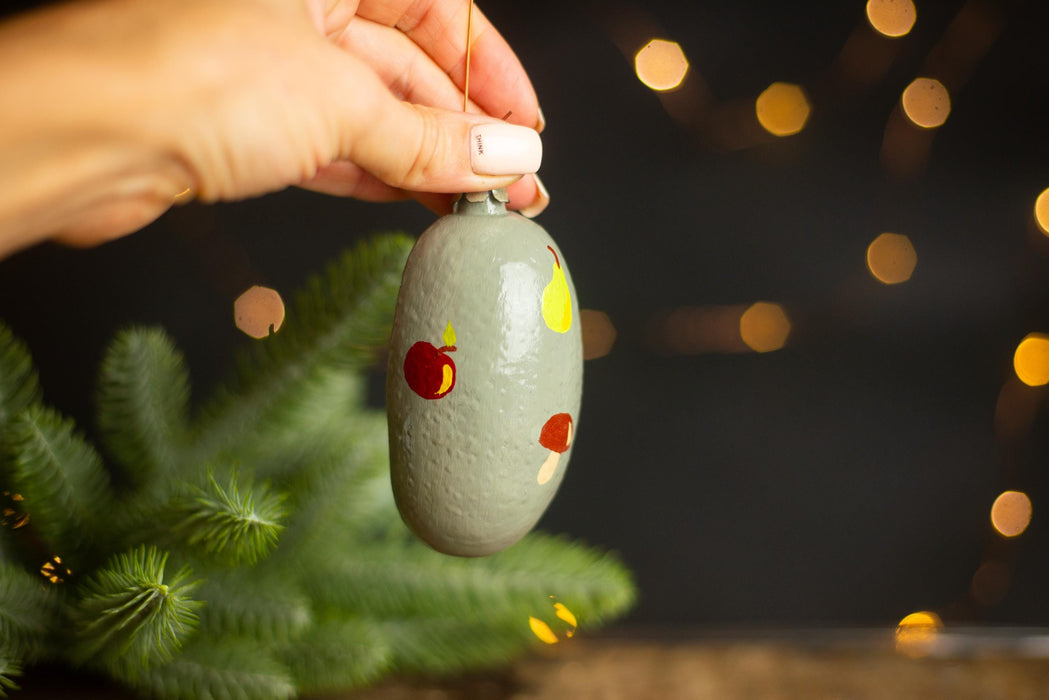 Vintage Restored Hedgehog Ornament, Woodland Glass Xmas