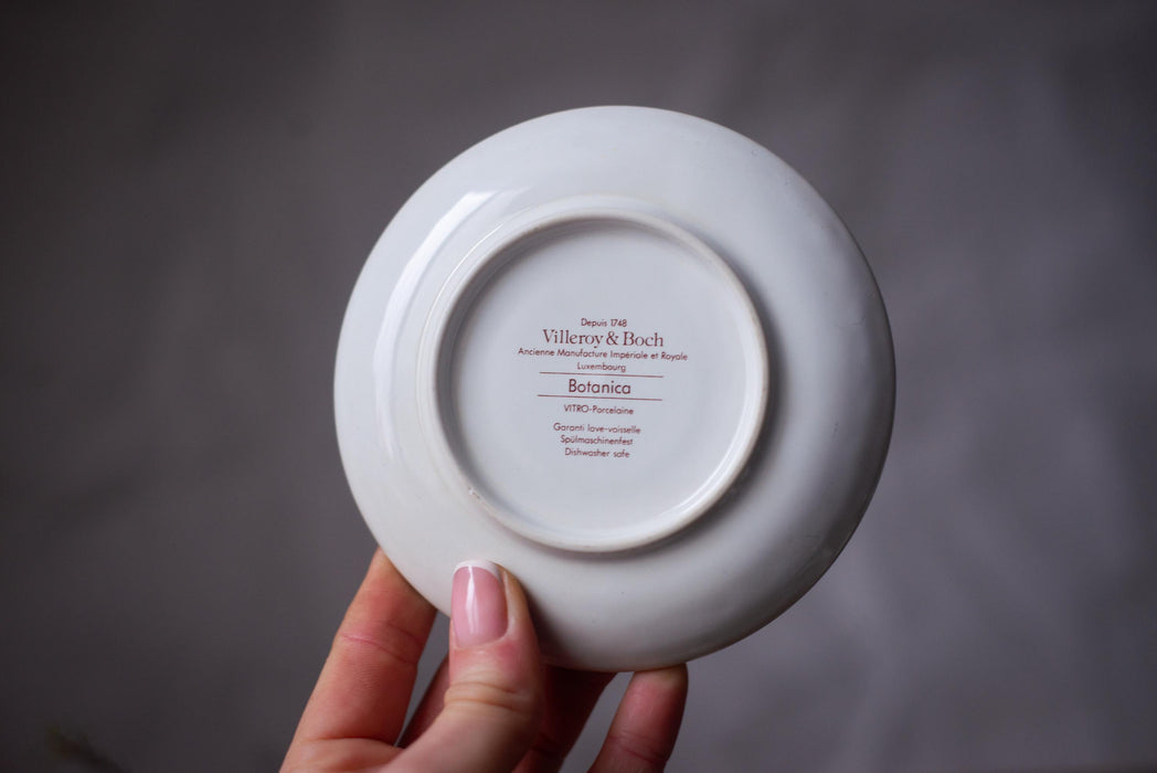 Vintage Villeroy & Boch Botanica Espresso Cup and Saucer Floral Porcelain