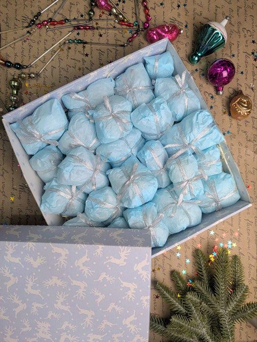 Vintage Christmas Mystery Box – 24 Glass Ornaments Advent Calendar, Retro Holiday Gift Set
