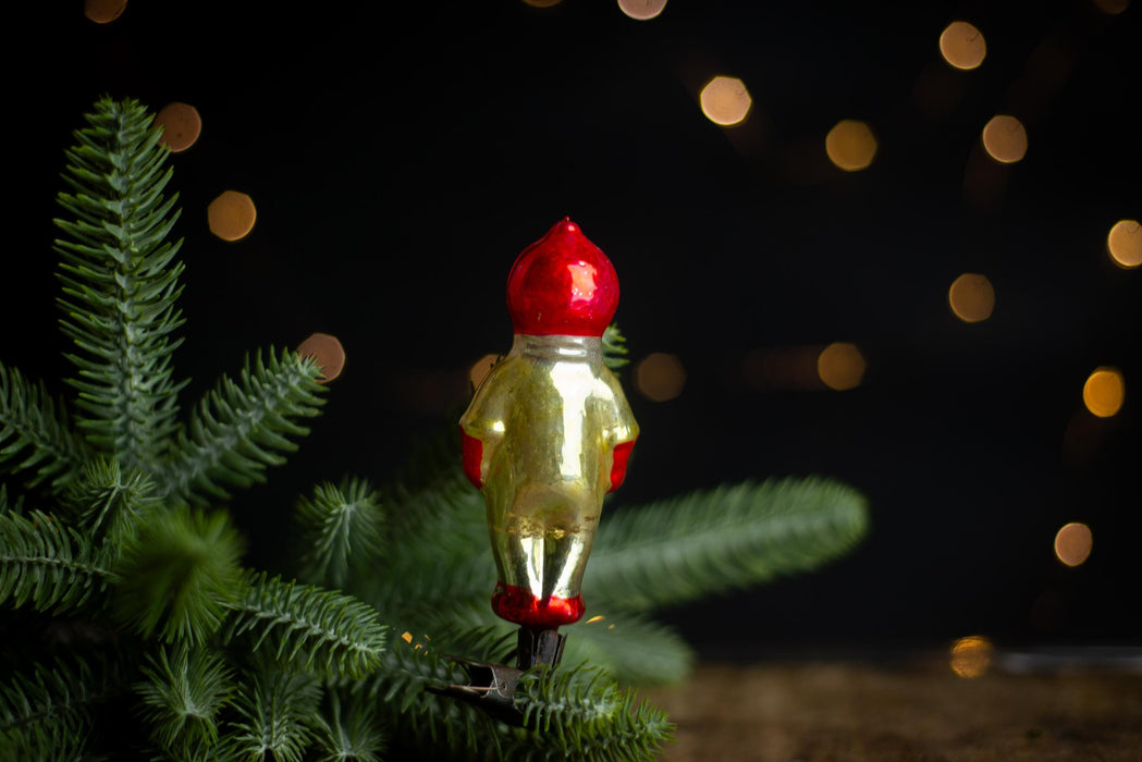 Rare Soviet Cosmonaut Ornament, 1960s Glass Space Decor