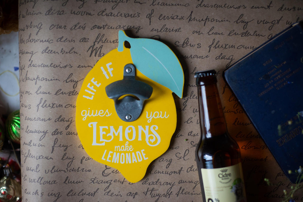 Lemon Wall Bottle Opener – Sicilian Kitchen Decor