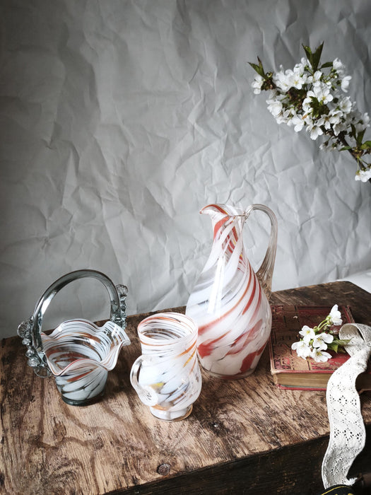 Murano-Style Glass Barware – Pitcher, Bucket or Creamer