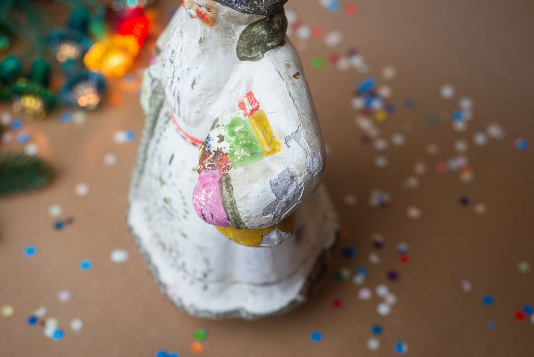 Vintage Papier Mache Santa Claus, Rare Father Frost