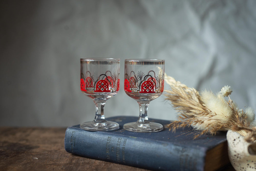 1970s Vintage Shot Glasses – Set of 6