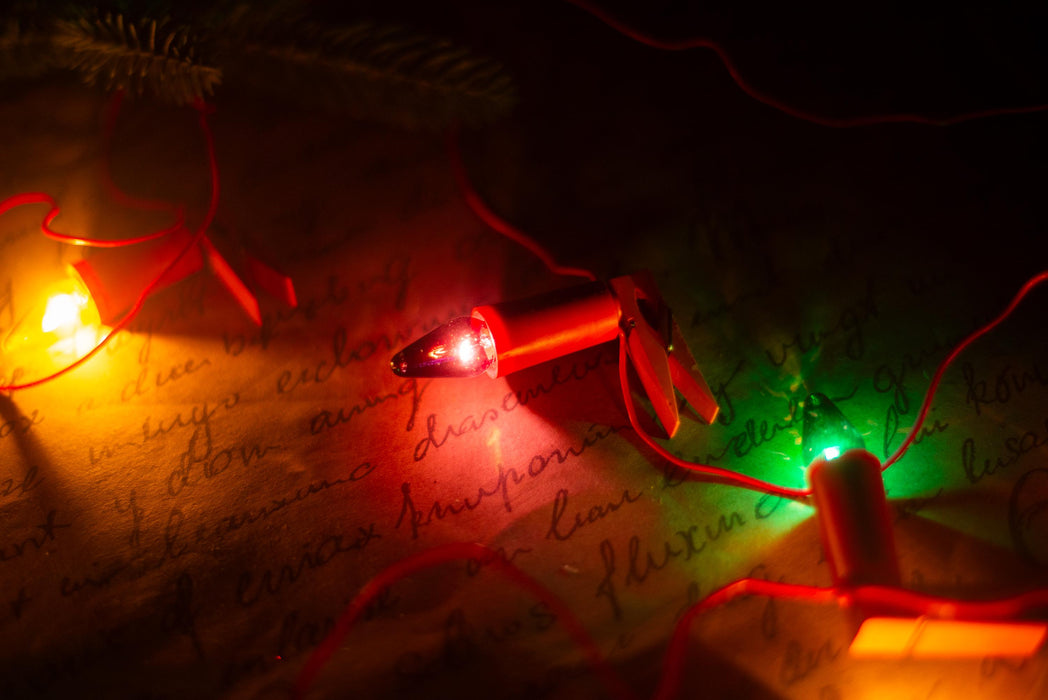 Vintage Pink Clip On Candle Lights, Retro Christmas Tree Garland, Working String Lights