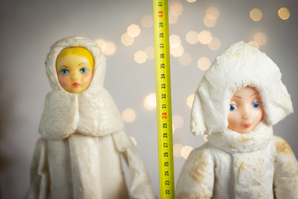 Vintage Spun Cotton Snow Maiden Figurine