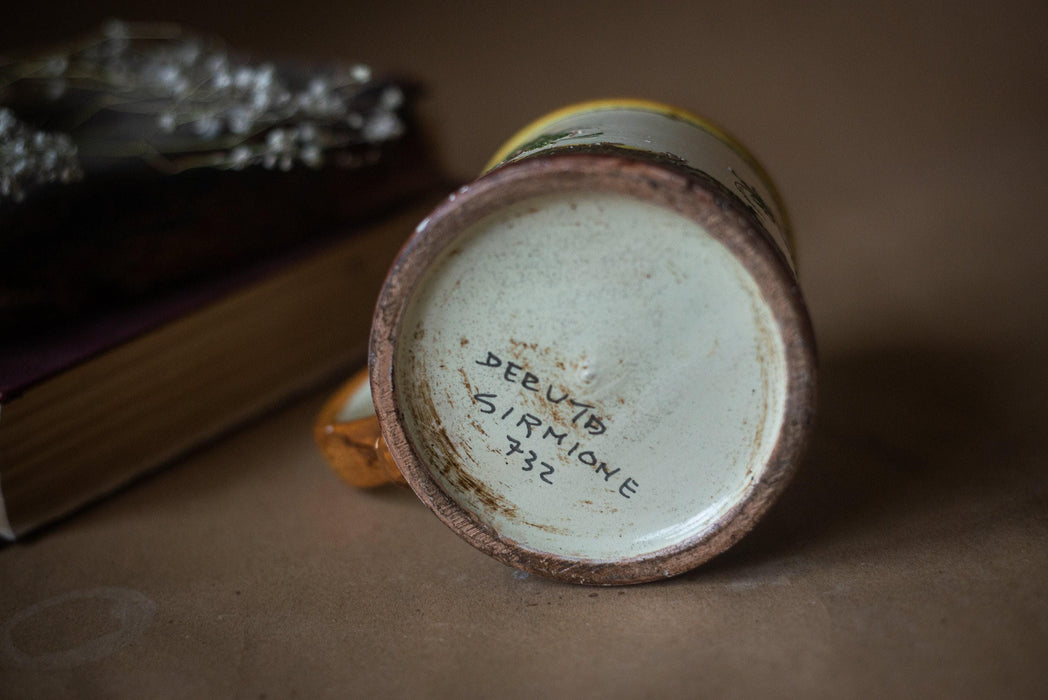 Flower Ceramic Beer Mug Vintage German Stein Bavarian Tankard Gift