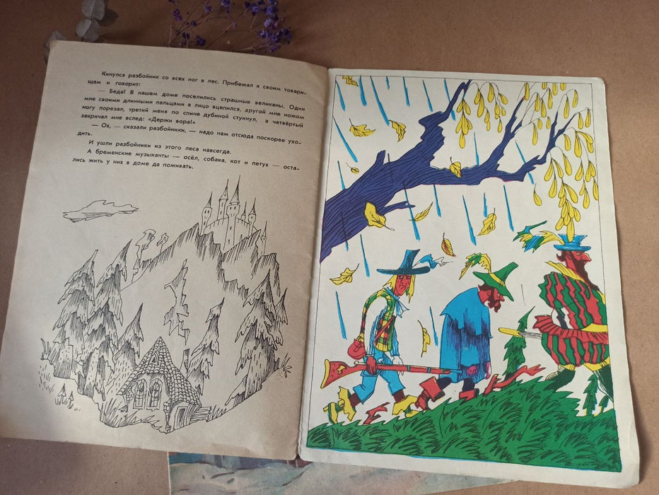 Russian fairy tales books' Vintage Grimm Brothers Illustrated Set
