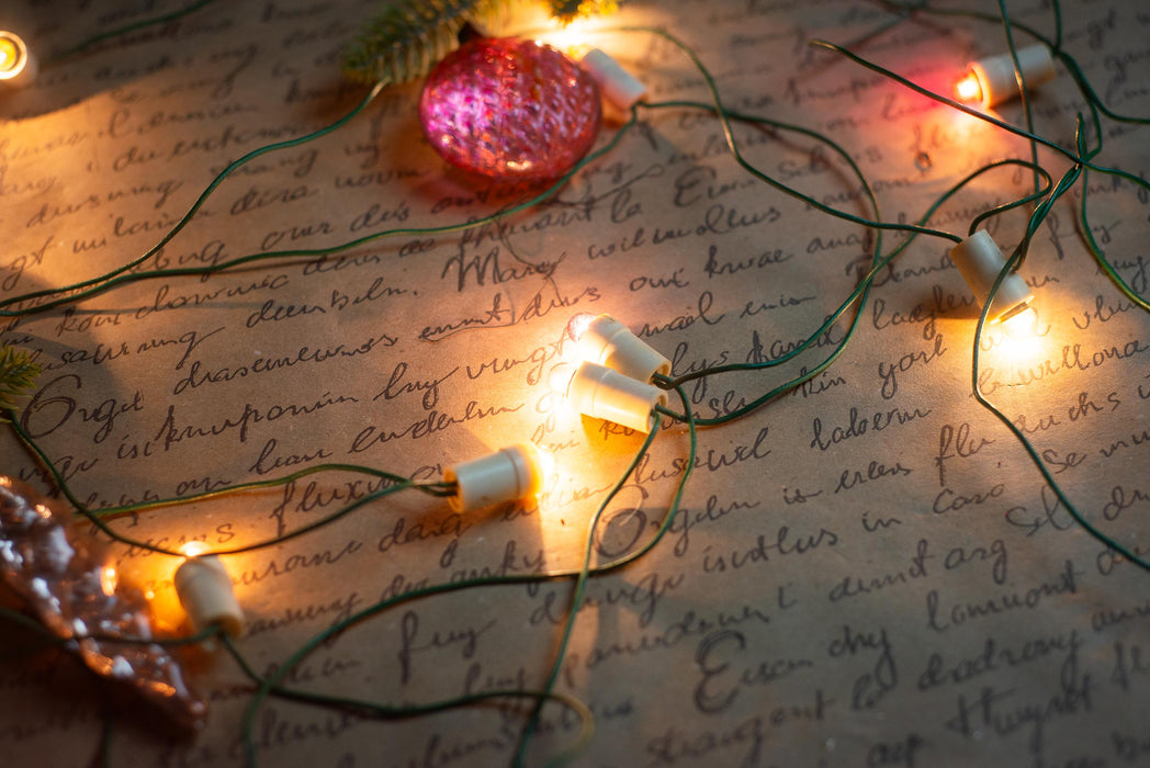 Vintage Lantern Christmas Lights, Retro Christmas Tree Garland, Working Christmas String Lights
