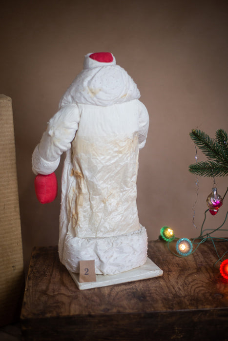 18 Inch Vintage Santa Claus Figurine, Rustic Christmas