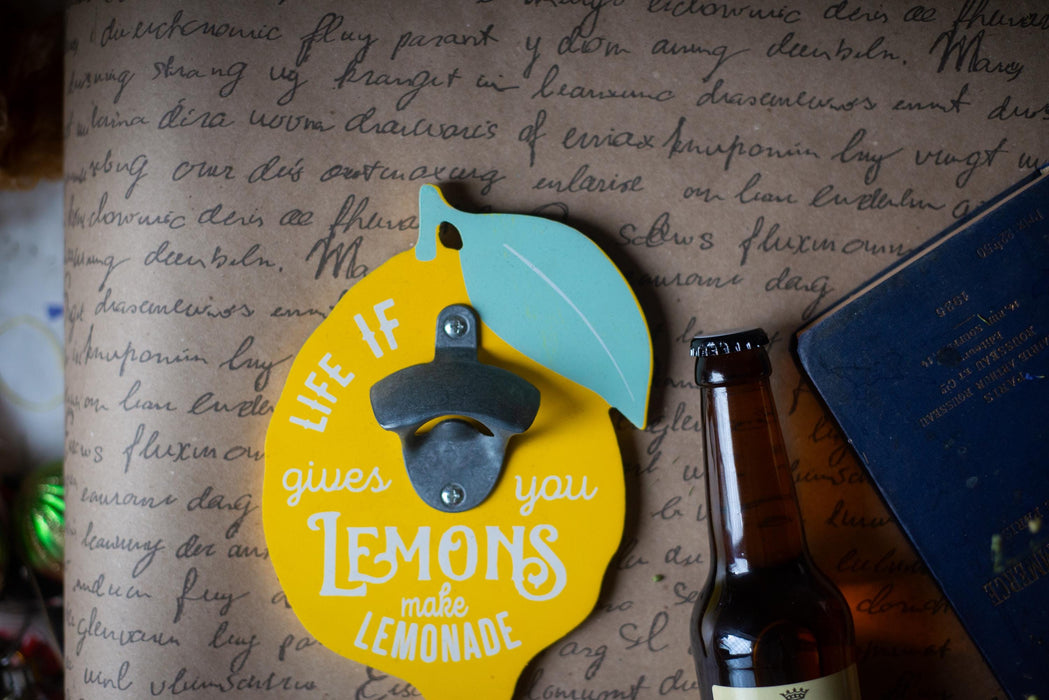Lemon Wall Bottle Opener – Sicilian Kitchen Decor