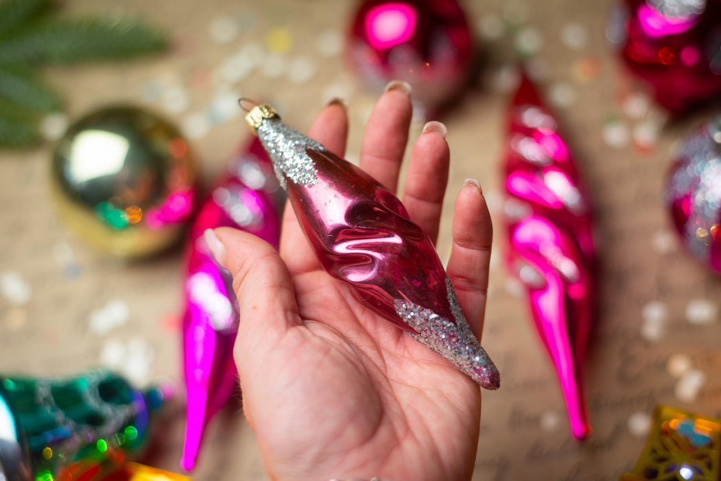 1950s Mixed Glass Ornaments – Set of 13