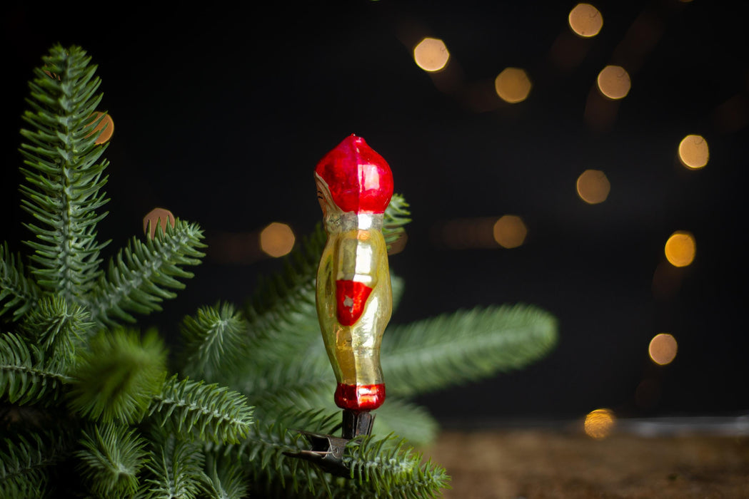 Rare Soviet Cosmonaut Ornament, 1960s Glass Space Decor