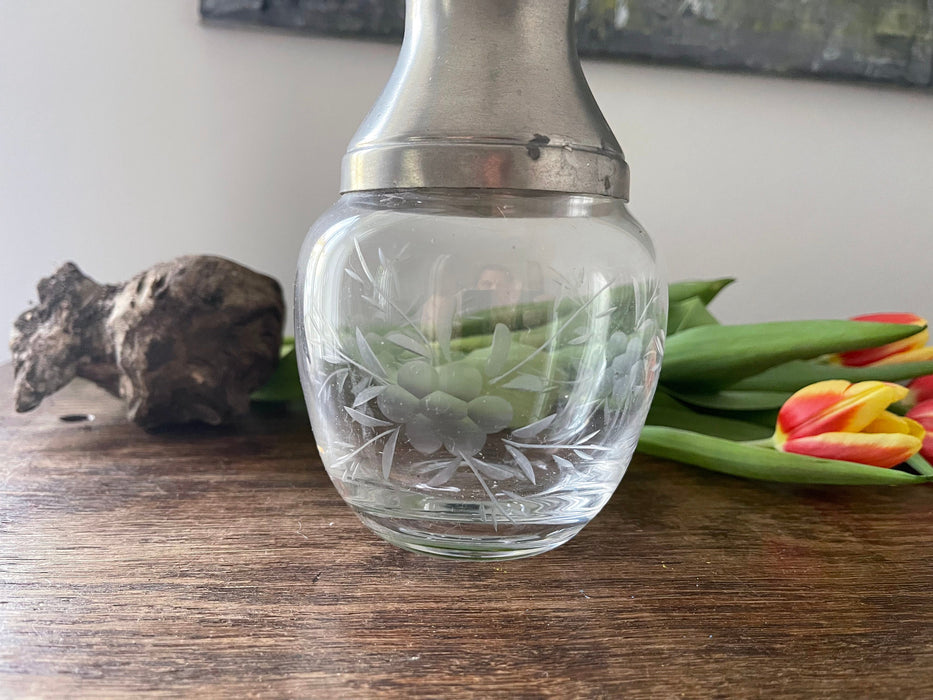 Vintage German Glass Wine Decanter – 1970s