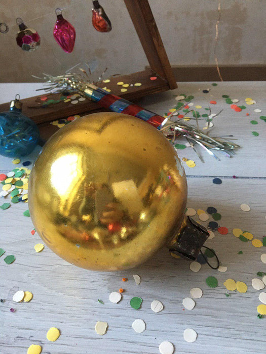 Vintage Silver Glass Ornament, Old World Christmas